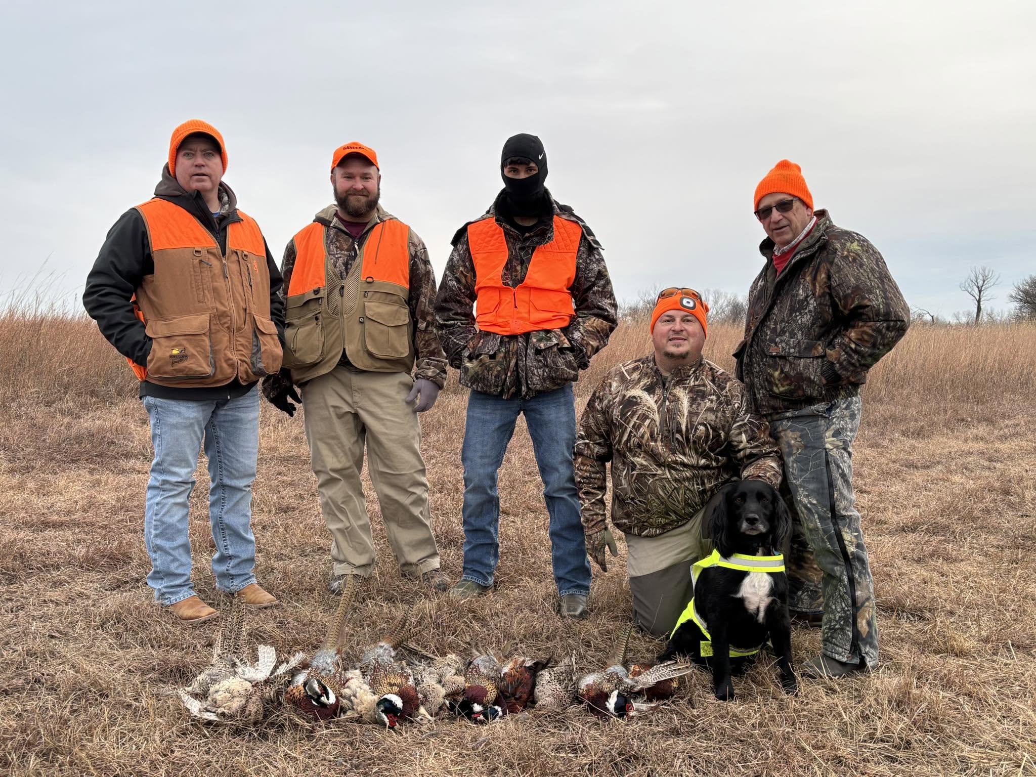 Hunting group at Bluestem Hunting Preserve